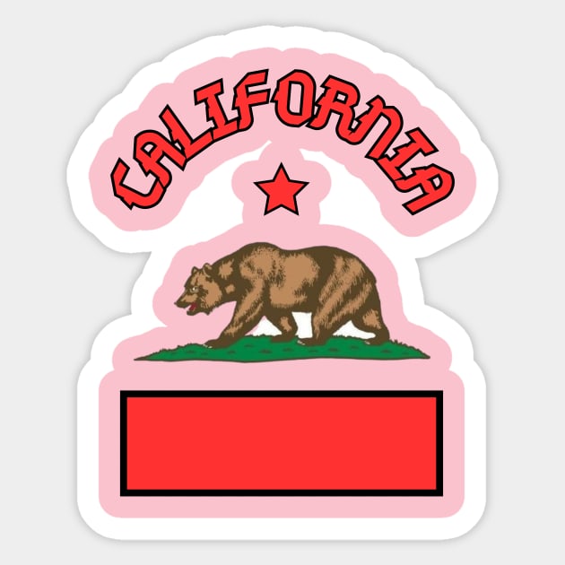 State of California USA Sticker by TopSea